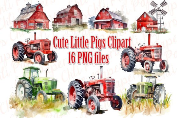 Bringing the Countryside to Life with Farm Barn Clipart, Farmhouse PNG, and Farm Png Designs