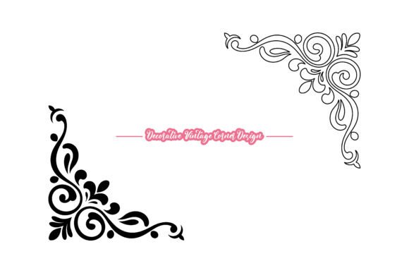 Classic Ornament Corner Border Vector Guide