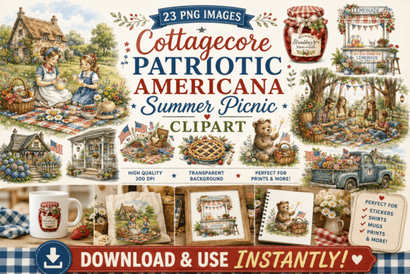 Cottagecore Patriotic Americana Summer: Blending Nostalgia with Independence Day Charm