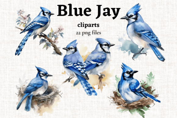 Enhance Your Creative Projects with Cute Blue Bird Clipart and Blue Jay 22 PNGs