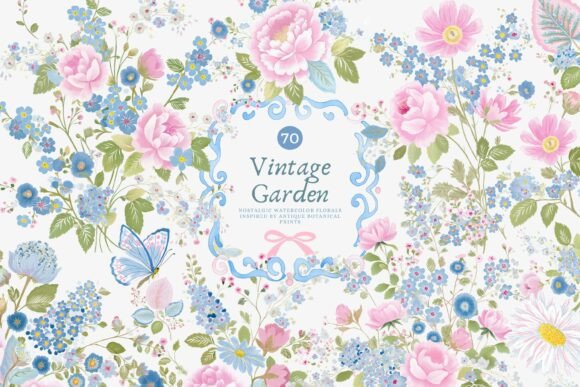 Evaluating the Watercolor Vintage Floral Clipart Set for Professional and Personal Design Projects