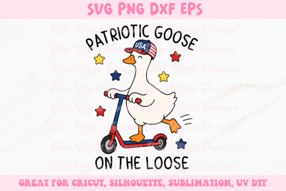 Strategic Application of the Patriotic Goose on the Loose SVG for Brand and Creative Impact