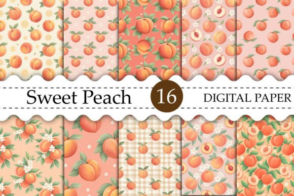 Sweet Peach Seamless Pattern: A Digital Design Essential