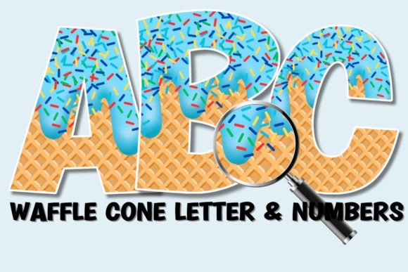 Waffle Cone Ice Cream Alphabet