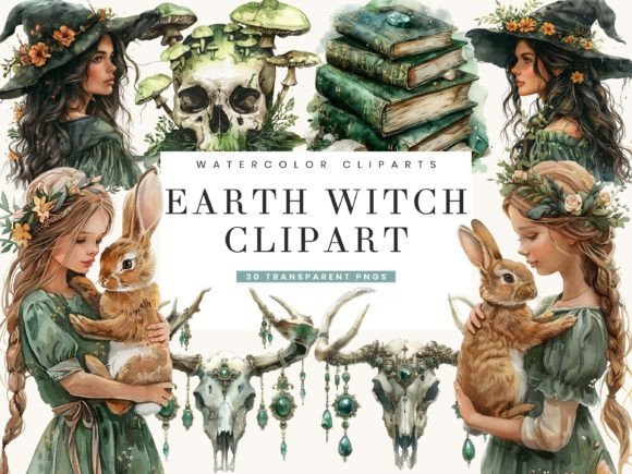 Watercolor Earth Witch Clipart Bundle: A Practical Guide for Designers
