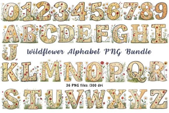Wildflower Alphabet PNG Bundle: A Practical Guide for Digital Crafters